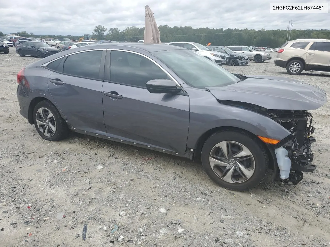 2020 Honda Civic Lx VIN: 2HGFC2F62LH574481 Lot: 72445444