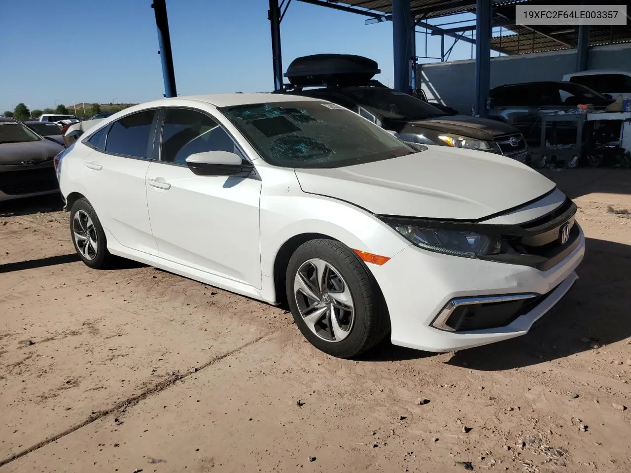 2020 Honda Civic Lx VIN: 19XFC2F64LE003357 Lot: 73053354