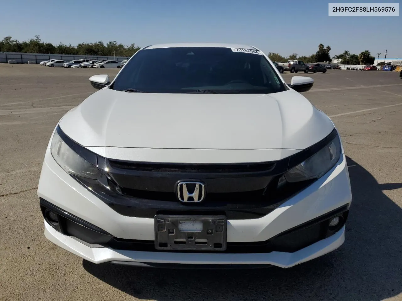 2020 Honda Civic Sport VIN: 2HGFC2F88LH569576 Lot: 73163664