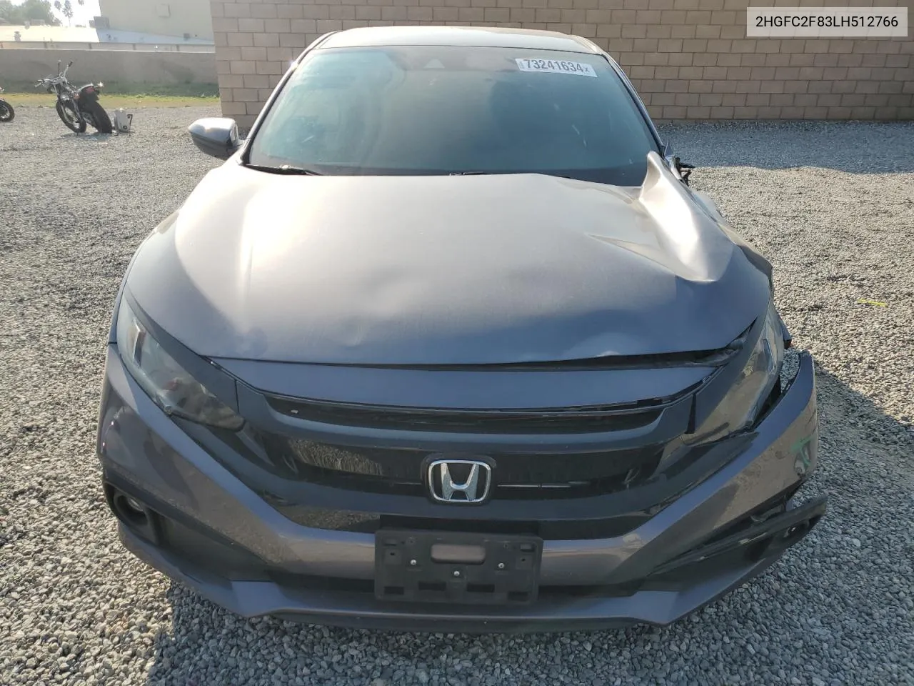 2020 Honda Civic Sport VIN: 2HGFC2F83LH512766 Lot: 73241634