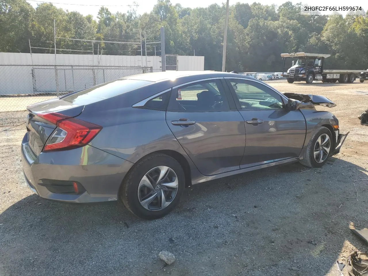 2020 Honda Civic Lx VIN: 2HGFC2F66LH599674 Lot: 73538444