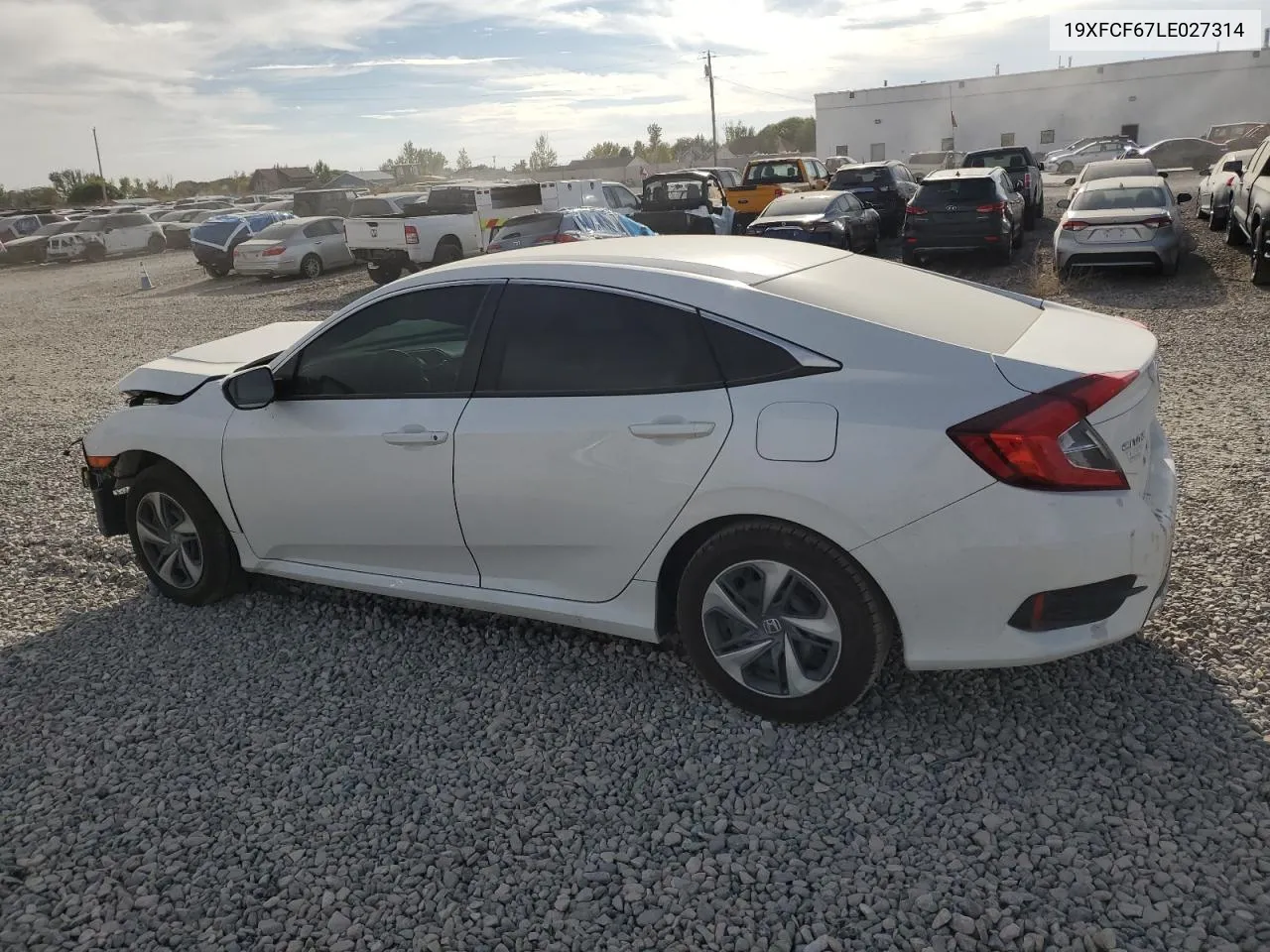 2020 Honda Civic Lx VIN: 19XFCF67LE027314 Lot: 73708994