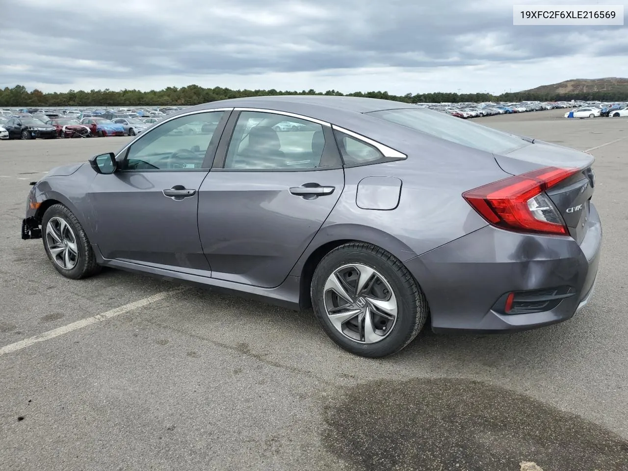 2020 Honda Civic Lx VIN: 19XFC2F6XLE216569 Lot: 74322584