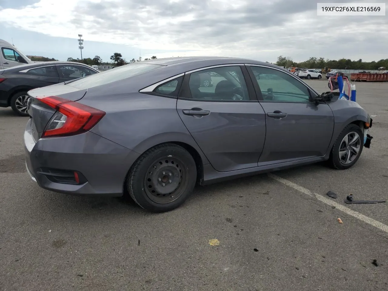 2020 Honda Civic Lx VIN: 19XFC2F6XLE216569 Lot: 74322584