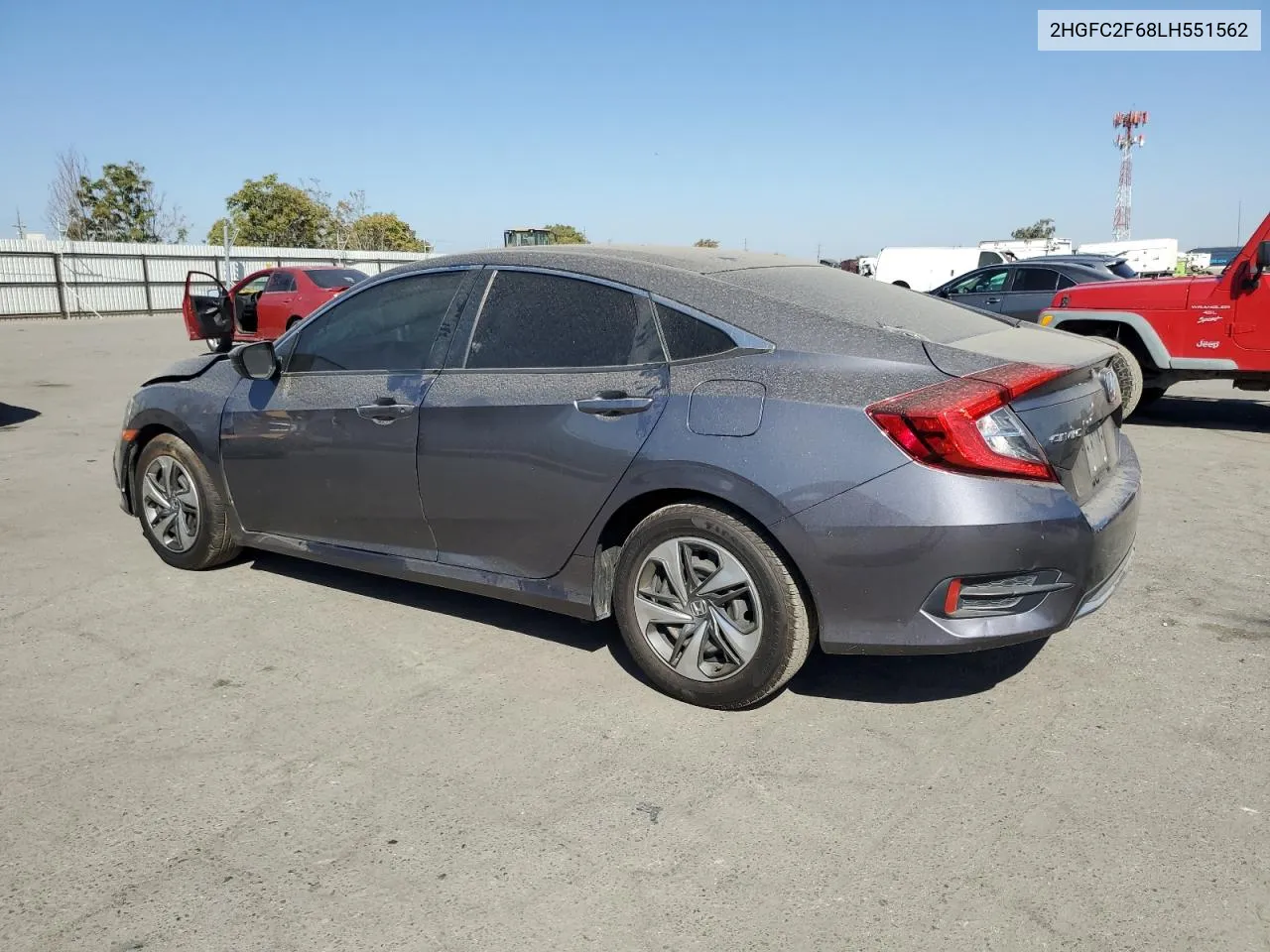 2020 Honda Civic Lx VIN: 2HGFC2F68LH551562 Lot: 74341144