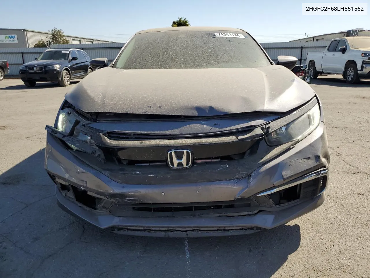 2020 Honda Civic Lx VIN: 2HGFC2F68LH551562 Lot: 74341144