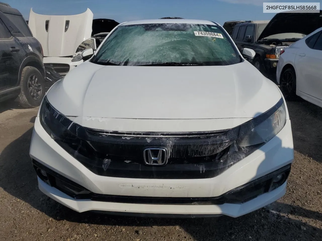 2020 Honda Civic Sport VIN: 2HGFC2F85LH585668 Lot: 74369884