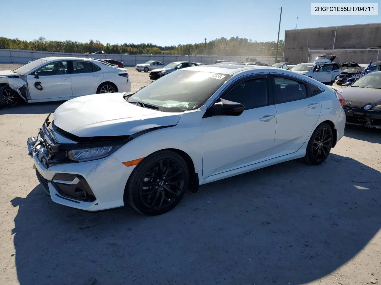 2020 Honda Civic Si VIN: 2HGFC1E55LH704711 Lot: 74394374