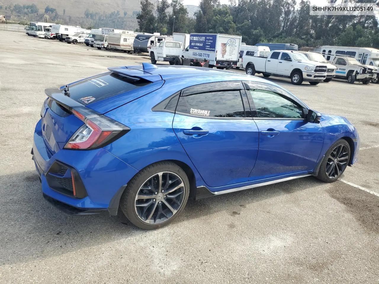 2020 Honda Civic Sport Touring VIN: SHHFK7H9XLU205149 Lot: 74503524