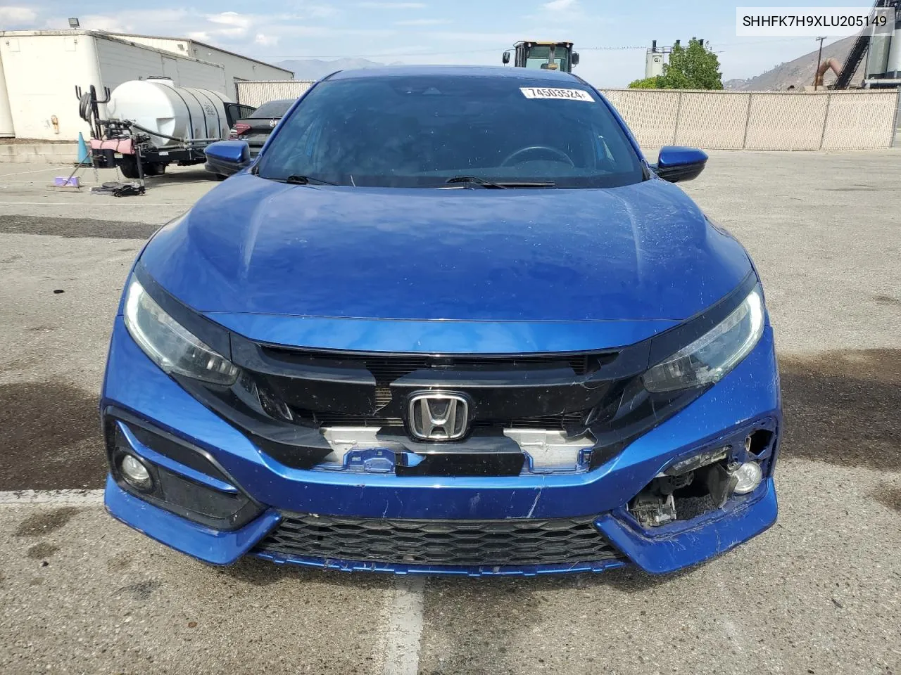 2020 Honda Civic Sport Touring VIN: SHHFK7H9XLU205149 Lot: 74503524