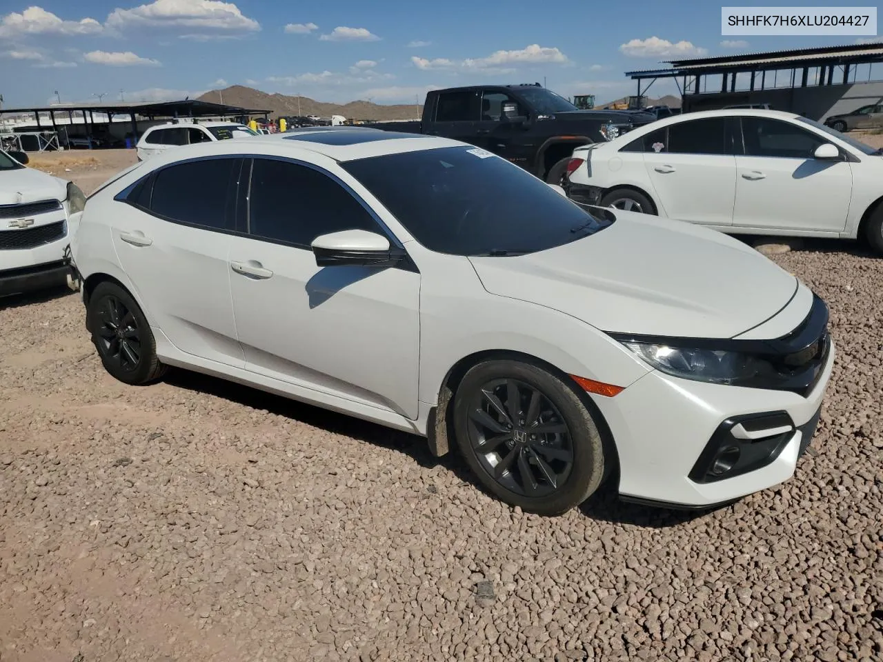 2020 Honda Civic Ex VIN: SHHFK7H6XLU204427 Lot: 74542354