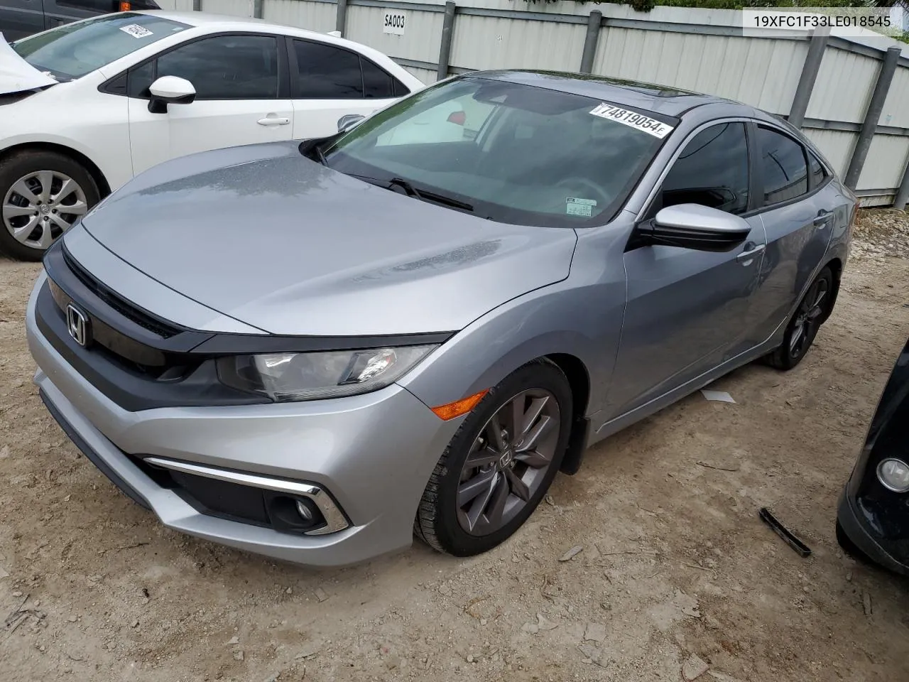 2020 Honda Civic Ex VIN: 19XFC1F33LE018545 Lot: 74819054