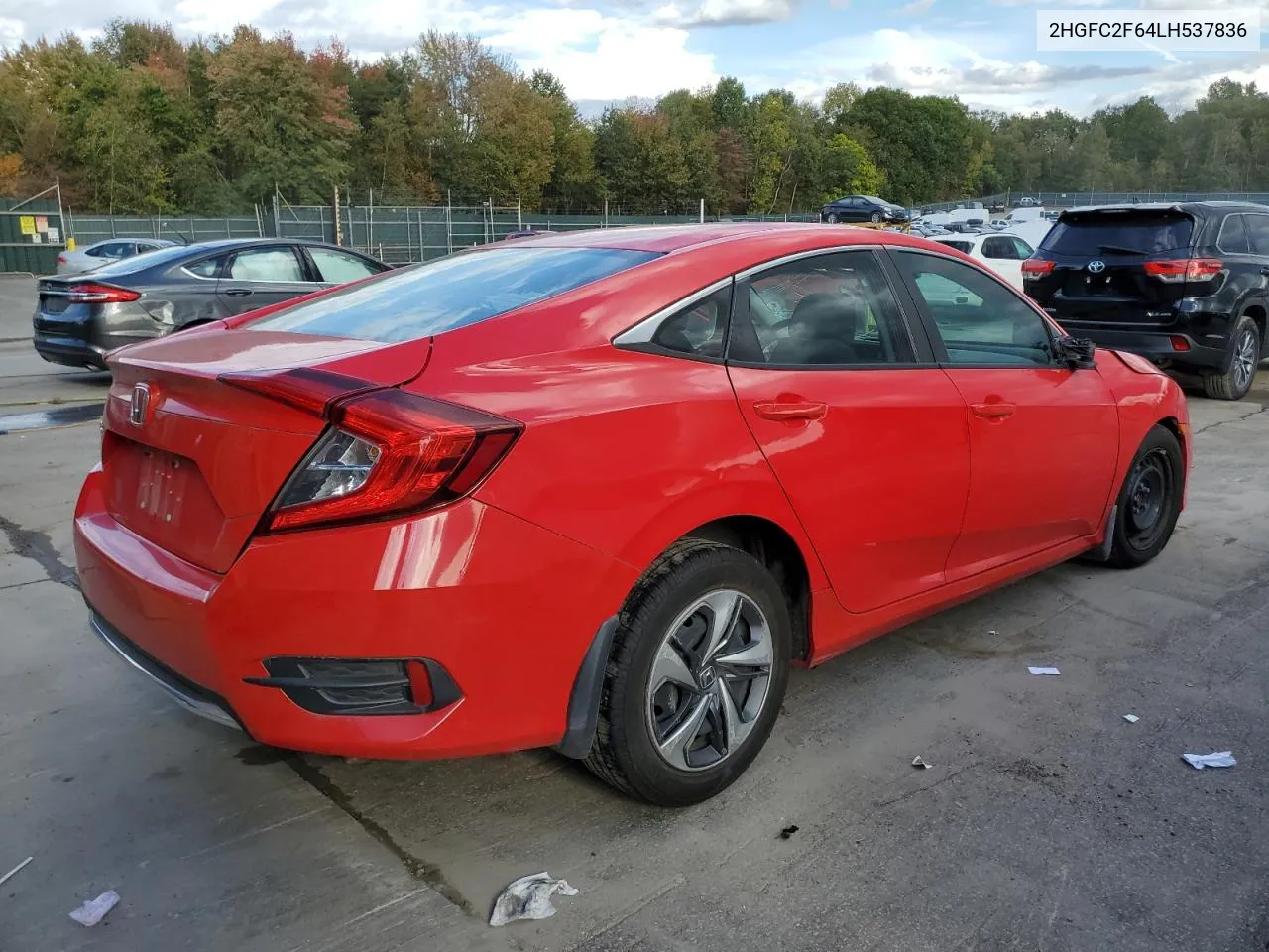 2020 Honda Civic Lx VIN: 2HGFC2F64LH537836 Lot: 74912224