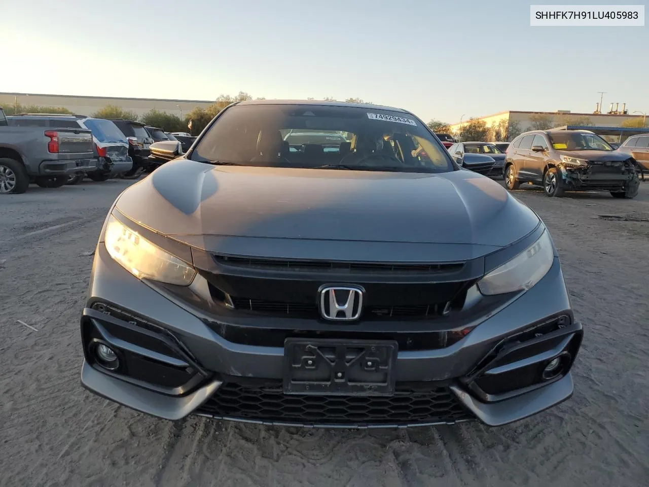 2020 Honda Civic Sport Touring VIN: SHHFK7H91LU405983 Lot: 74929434