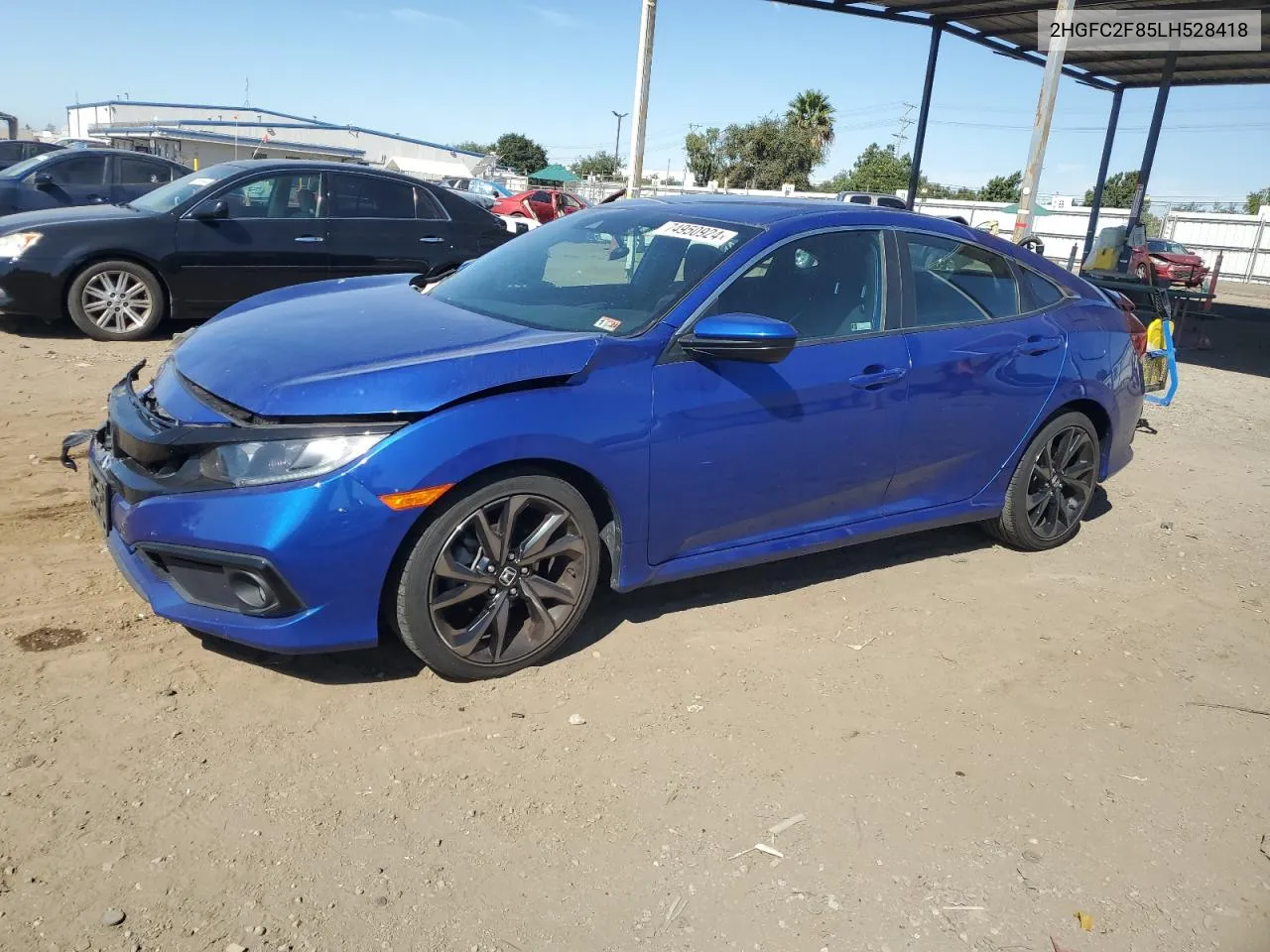 2020 Honda Civic Sport VIN: 2HGFC2F85LH528418 Lot: 74950924