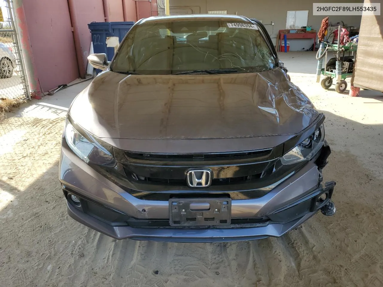 2020 Honda Civic Sport VIN: 2HGFC2F89LH553435 Lot: 74998394