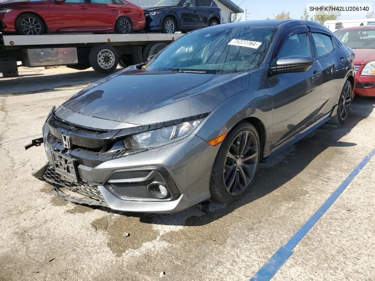 2020 Honda Civic Sport VIN: SHHFK7H42LU206140 Lot: 75227764