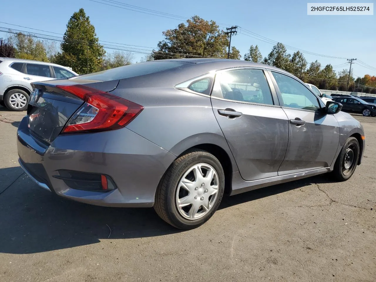 2020 Honda Civic Lx VIN: 2HGFC2F65LH525274 Lot: 75257284