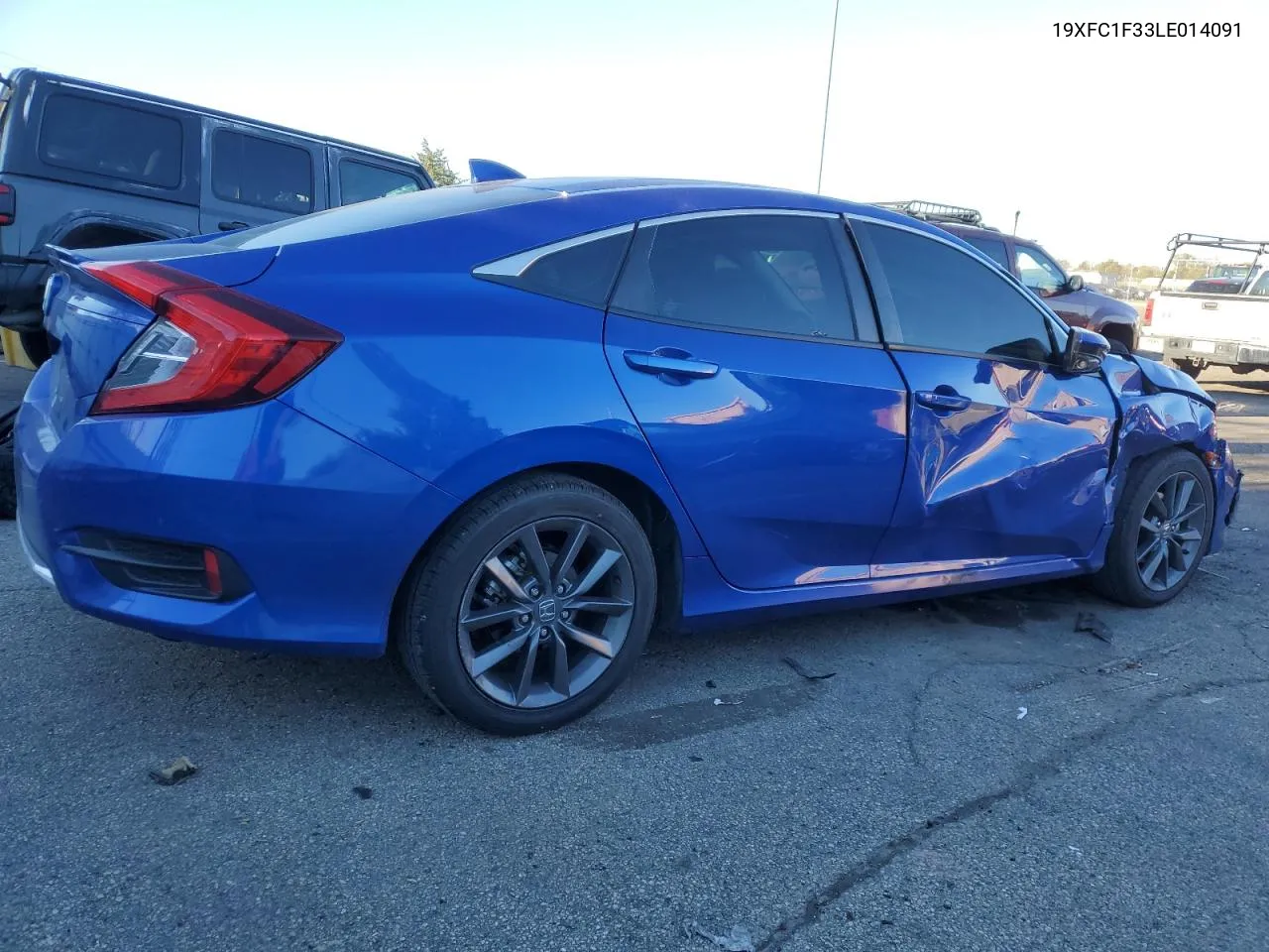 2020 Honda Civic Ex VIN: 19XFC1F33LE014091 Lot: 75270154