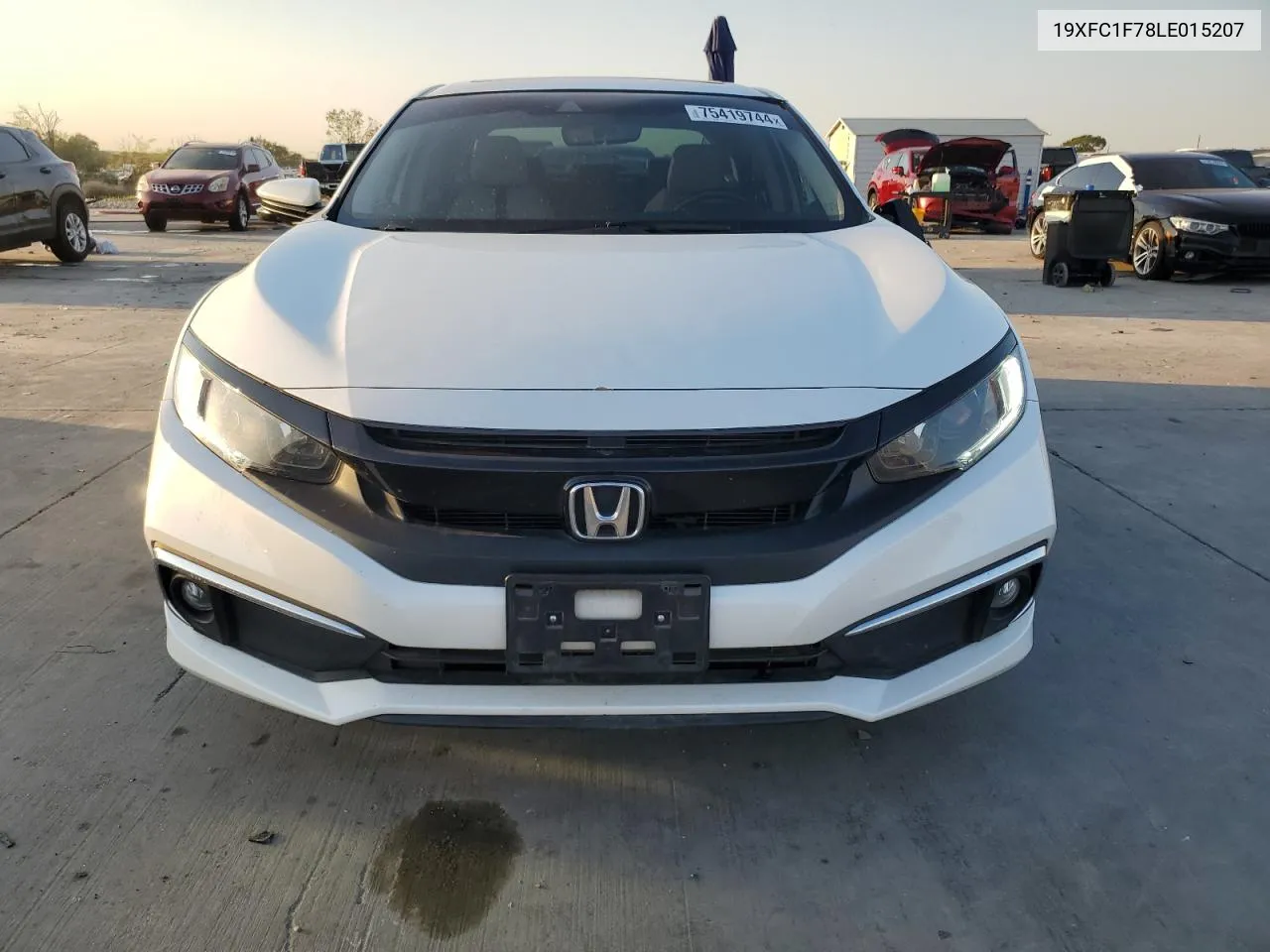 2020 Honda Civic Exl VIN: 19XFC1F78LE015207 Lot: 75419744