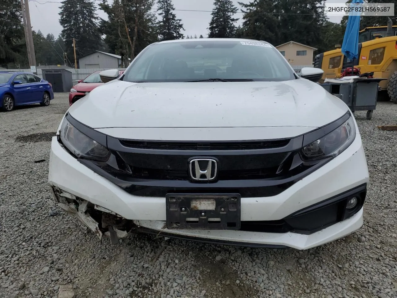 2020 Honda Civic Sport VIN: 2HGFC2F82LH569587 Lot: 75498344