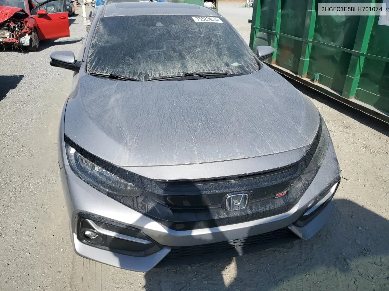 2020 Honda Civic Si VIN: 2HGFC1E58LH701074 Lot: 75520054