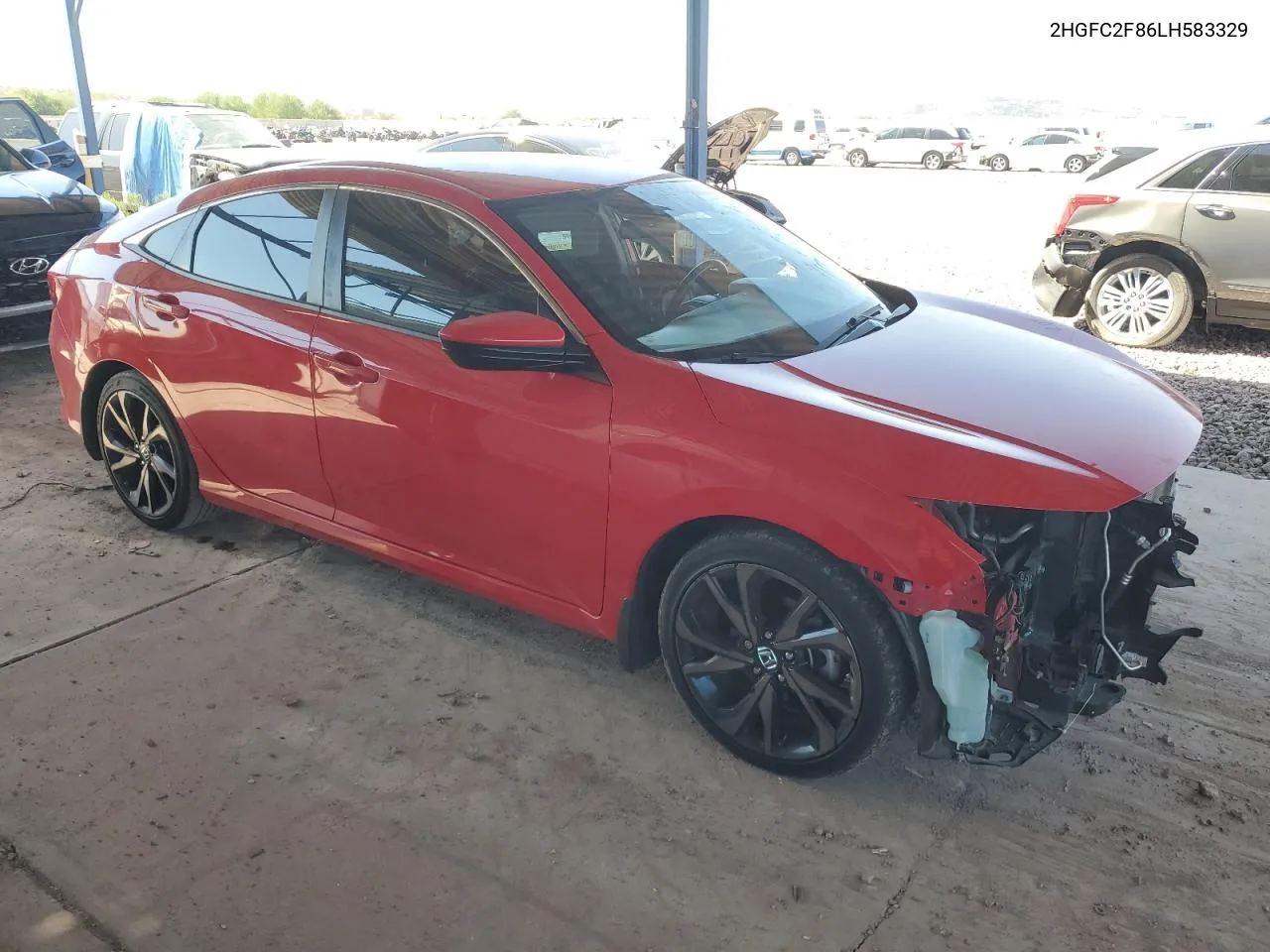 2020 Honda Civic Sport VIN: 2HGFC2F86LH583329 Lot: 75526334