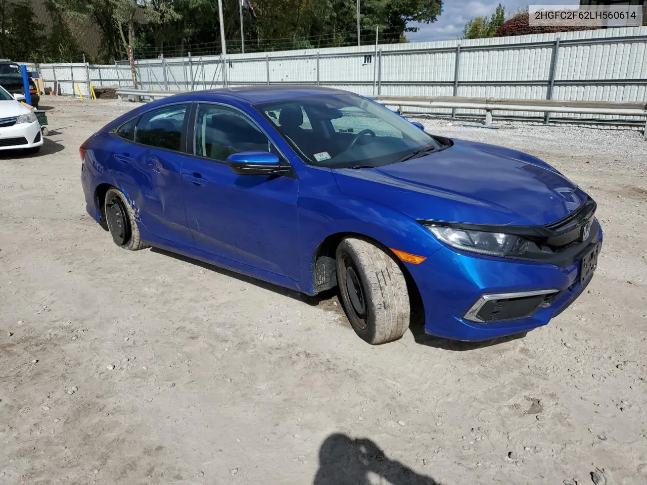 2020 Honda Civic Lx VIN: 2HGFC2F62LH560614 Lot: 75539784