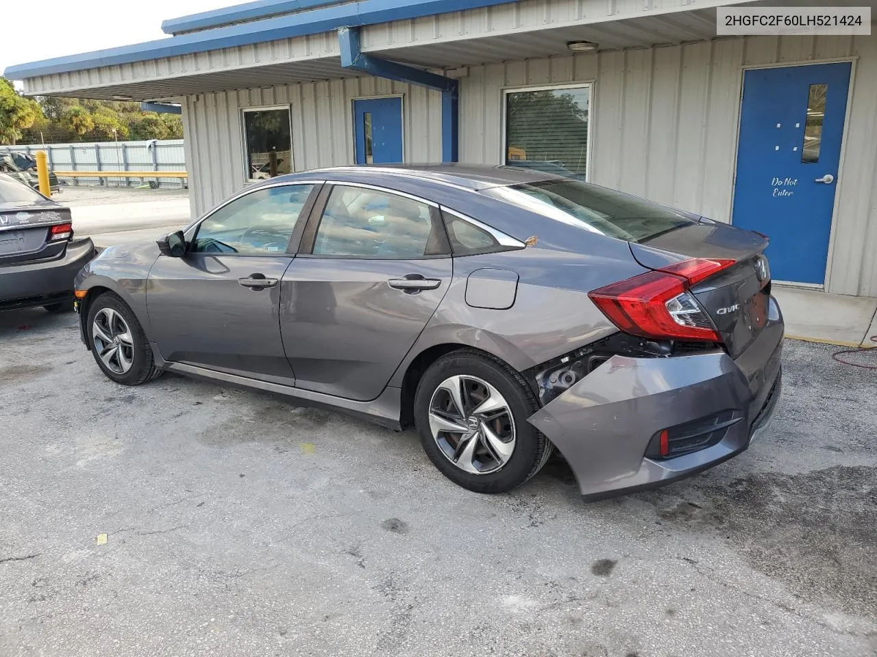 2020 Honda Civic Lx VIN: 2HGFC2F60LH521424 Lot: 75565264