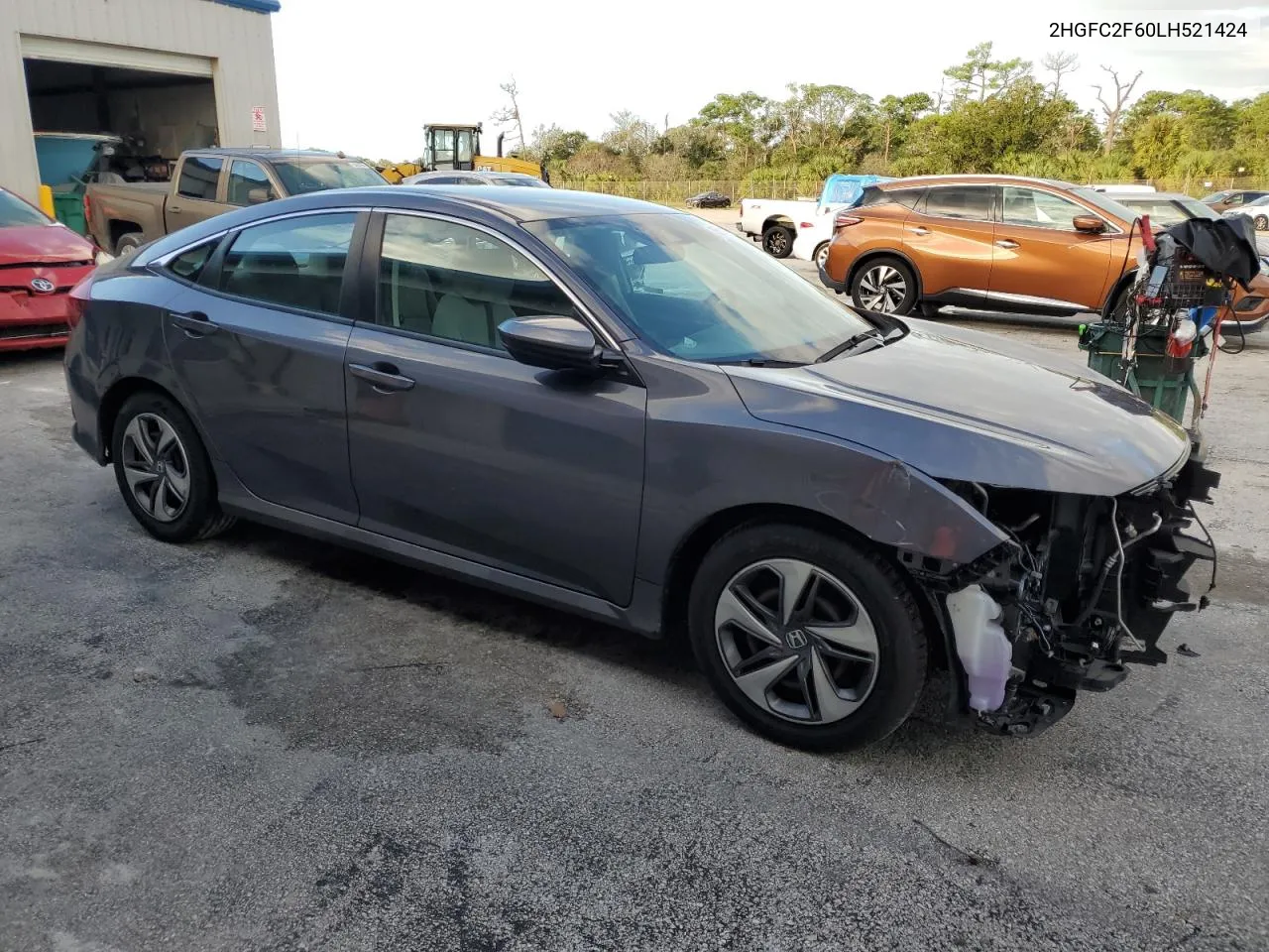 2020 Honda Civic Lx VIN: 2HGFC2F60LH521424 Lot: 75565264