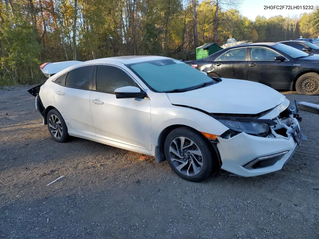 2020 Honda Civic Ex VIN: 2HGFC2F72LH015232 Lot: 75652564