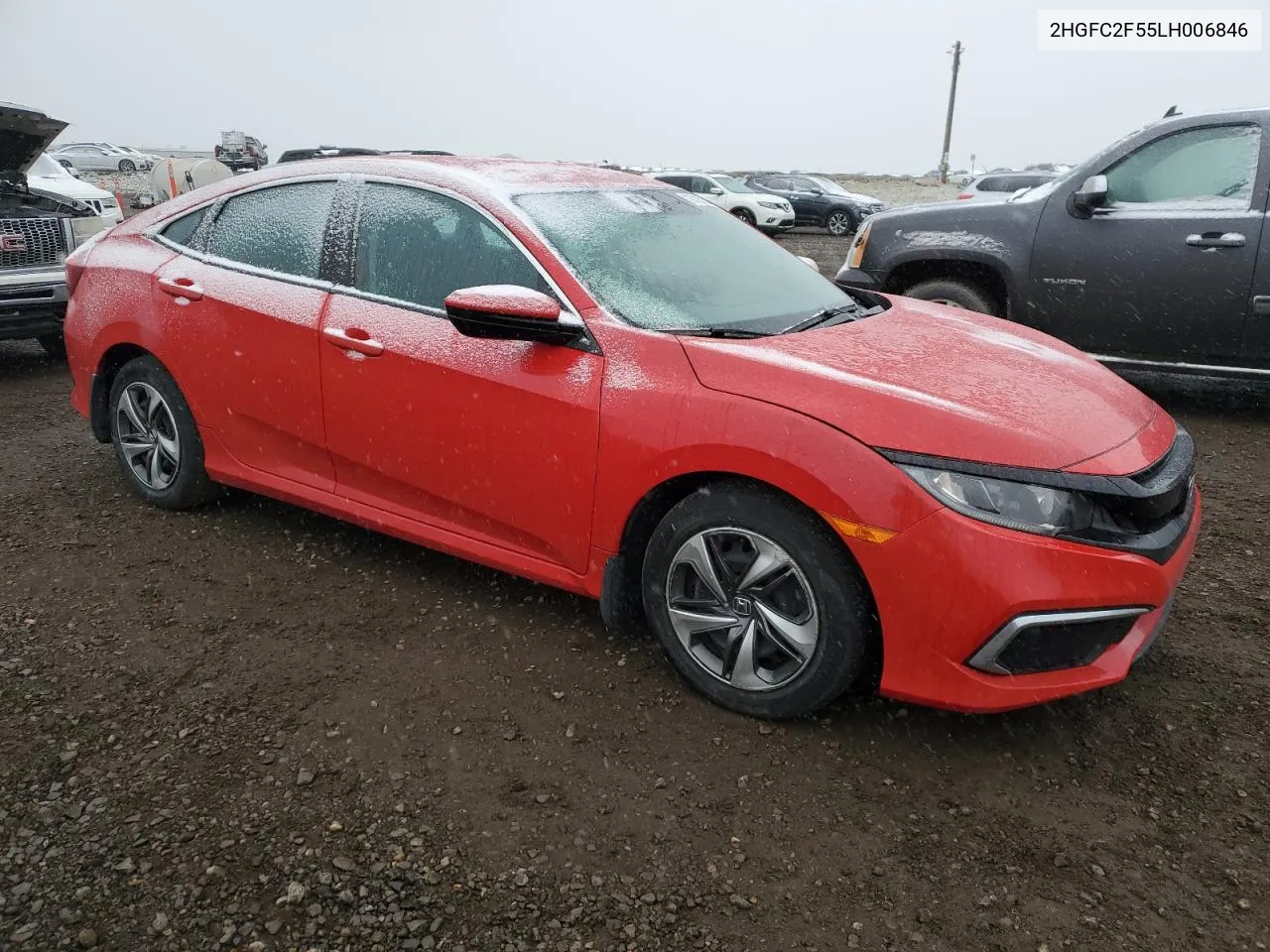 2020 Honda Civic Lx VIN: 2HGFC2F55LH006846 Lot: 75725184