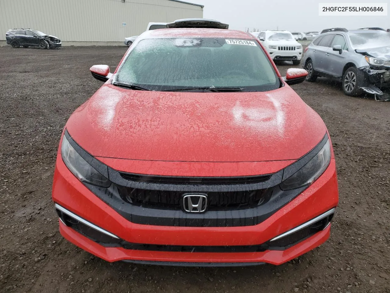 2020 Honda Civic Lx VIN: 2HGFC2F55LH006846 Lot: 75725184