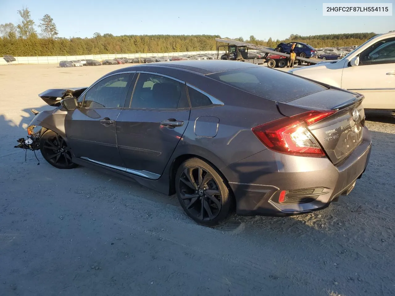 2020 Honda Civic Sport VIN: 2HGFC2F87LH554115 Lot: 75731364