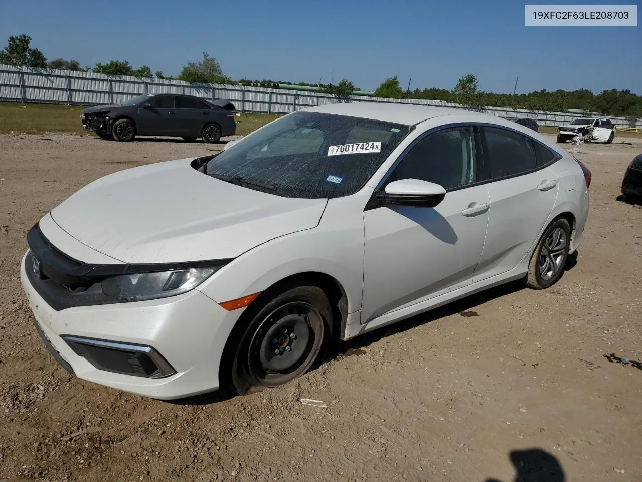 19XFC2F63LE208703 2020 Honda Civic Lx