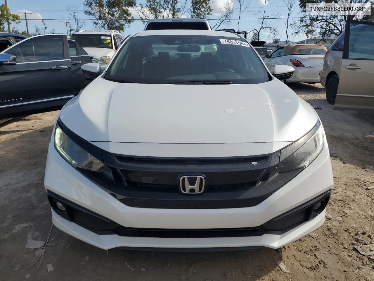 2020 Honda Civic Sport VIN: 19XFC2F88LE007381 Lot: 76051684