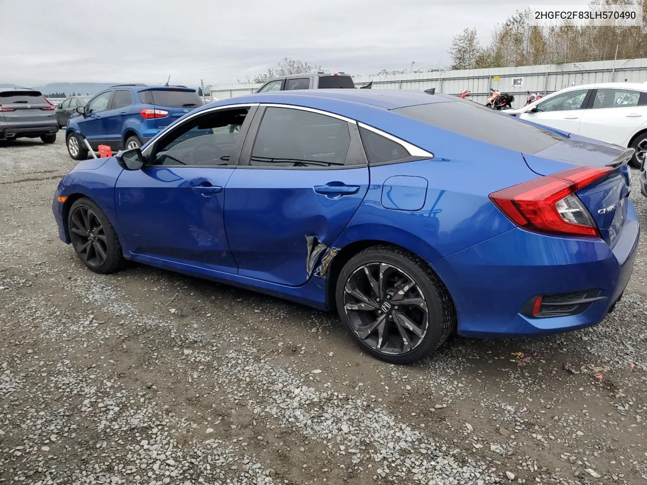 2HGFC2F83LH570490 2020 Honda Civic Sport