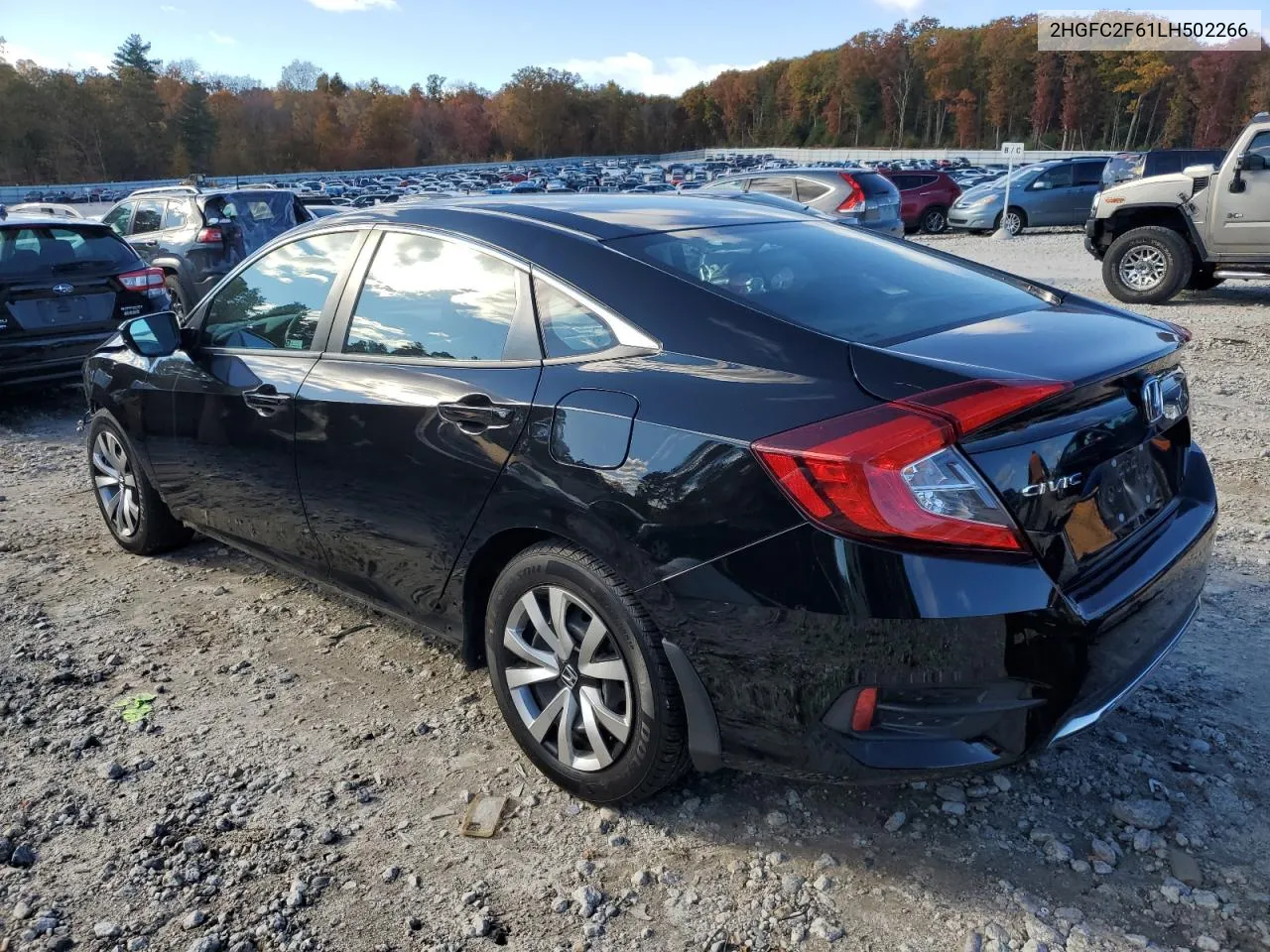 2020 Honda Civic Lx VIN: 2HGFC2F61LH502266 Lot: 76153354