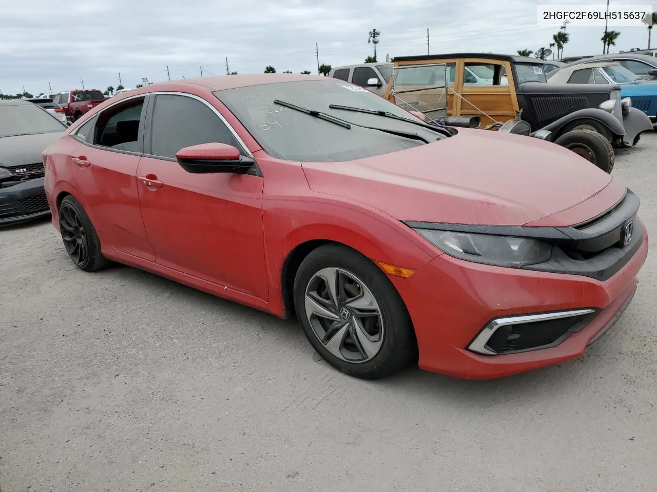 2020 Honda Civic Lx VIN: 2HGFC2F69LH515637 Lot: 76162664