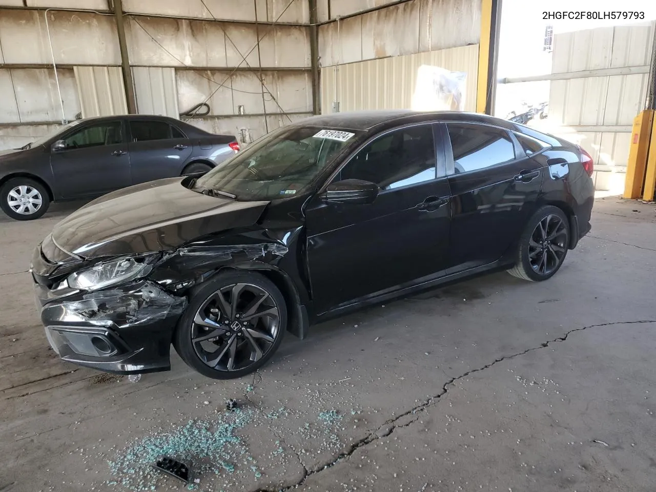 2020 Honda Civic Sport VIN: 2HGFC2F80LH579793 Lot: 76197024