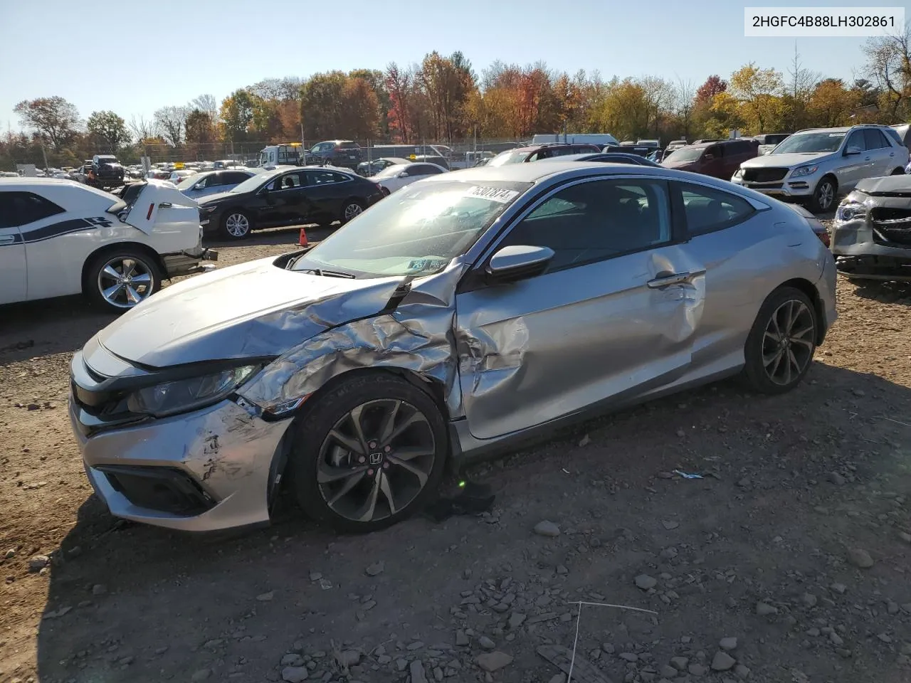 2020 Honda Civic Sport VIN: 2HGFC4B88LH302861 Lot: 76307874