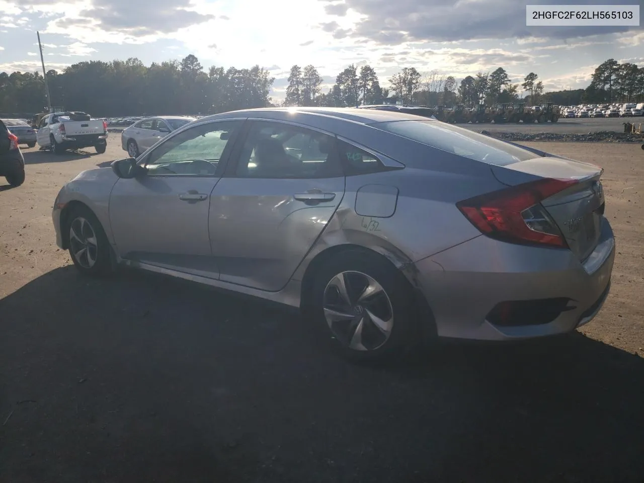 2020 Honda Civic Lx VIN: 2HGFC2F62LH565103 Lot: 76446894