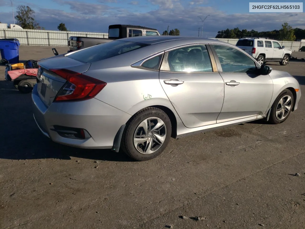 2020 Honda Civic Lx VIN: 2HGFC2F62LH565103 Lot: 76446894