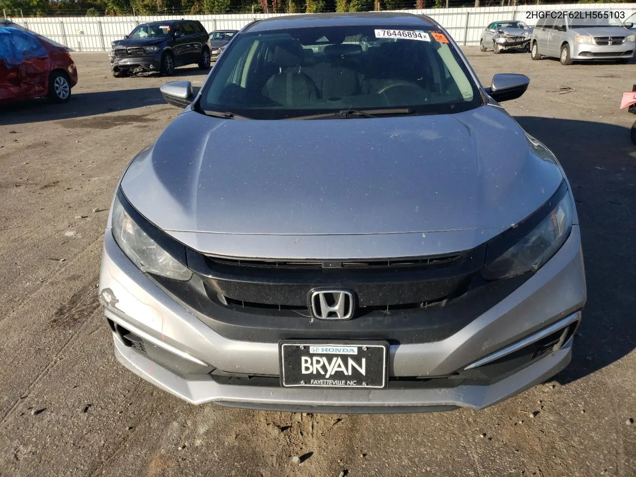 2020 Honda Civic Lx VIN: 2HGFC2F62LH565103 Lot: 76446894