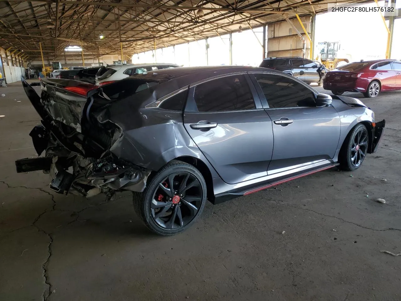 2020 Honda Civic Sport VIN: 2HGFC2F80LH576182 Lot: 76523854