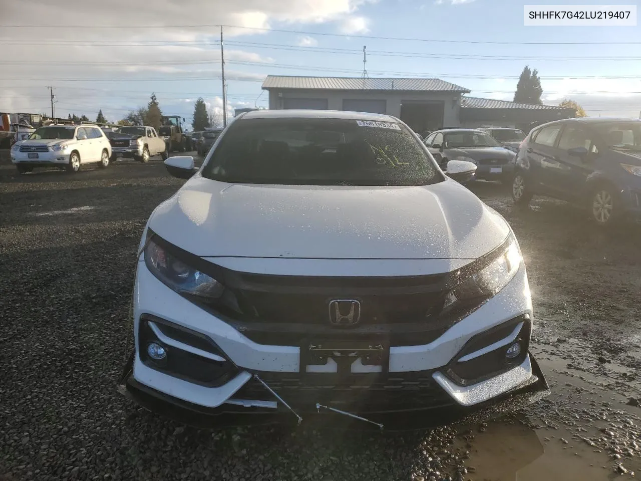 2020 Honda Civic Sport VIN: SHHFK7G42LU219407 Lot: 76619334