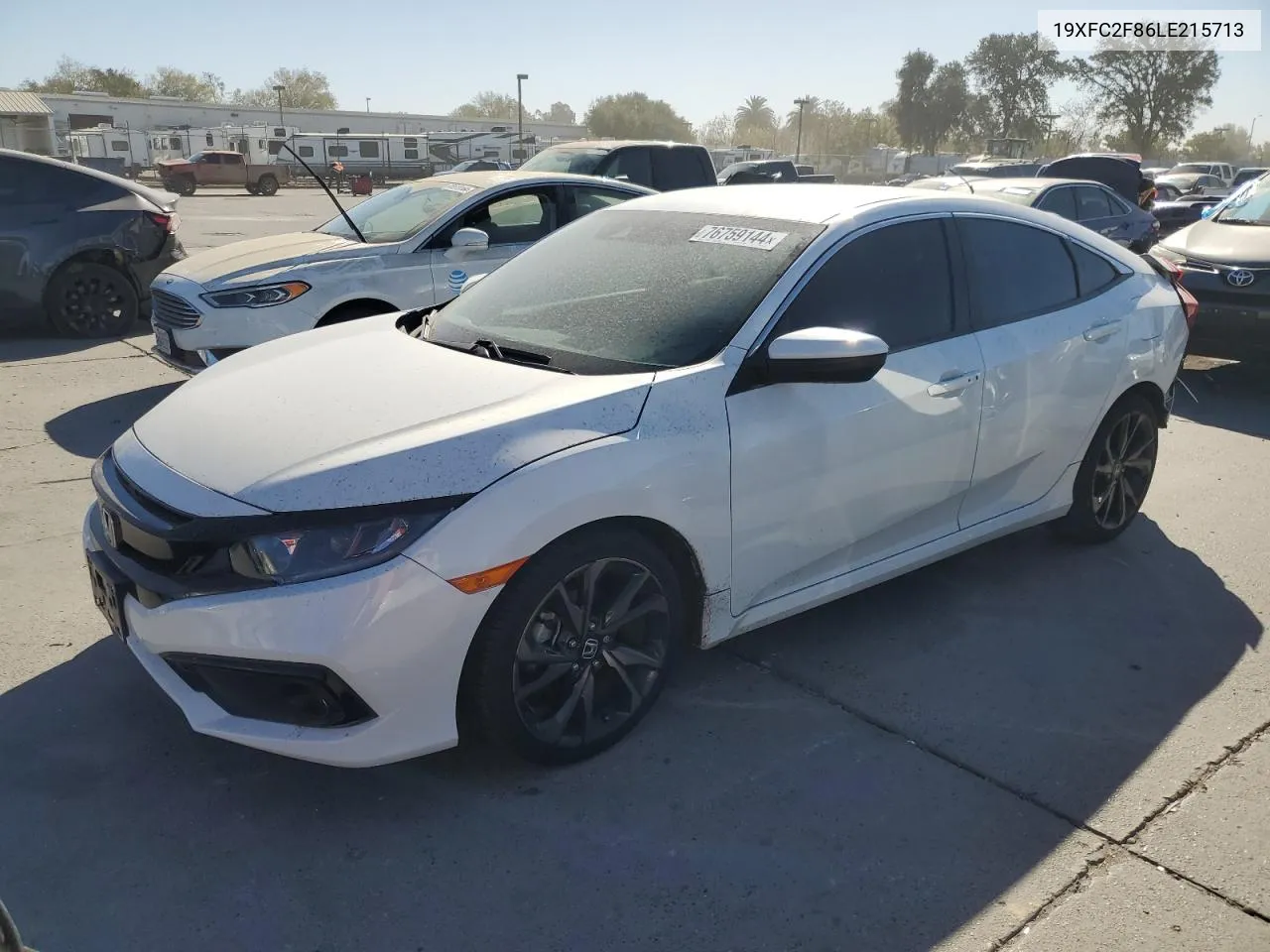 19XFC2F86LE215713 2020 Honda Civic Sport