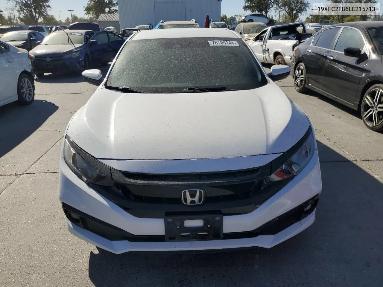 2020 Honda Civic Sport VIN: 19XFC2F86LE215713 Lot: 76759144