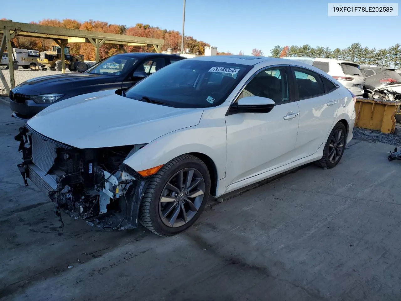 2020 Honda Civic Exl VIN: 19XFC1F78LE202589 Lot: 76763354