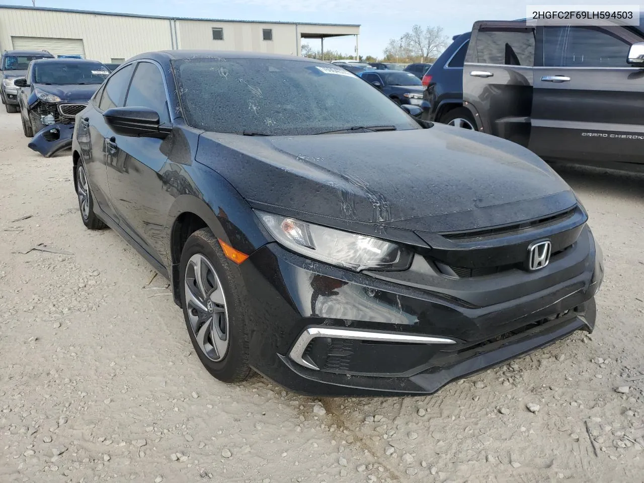 2020 Honda Civic Lx VIN: 2HGFC2F69LH594503 Lot: 76904574